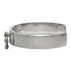 TAKAHIROMIYASHITA TheSoloist. Silver Single Bone-Shaped Cuff