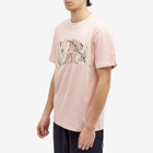 Billionaire Boys Club Men's Camo Arch Logo T-Shirt in Pink