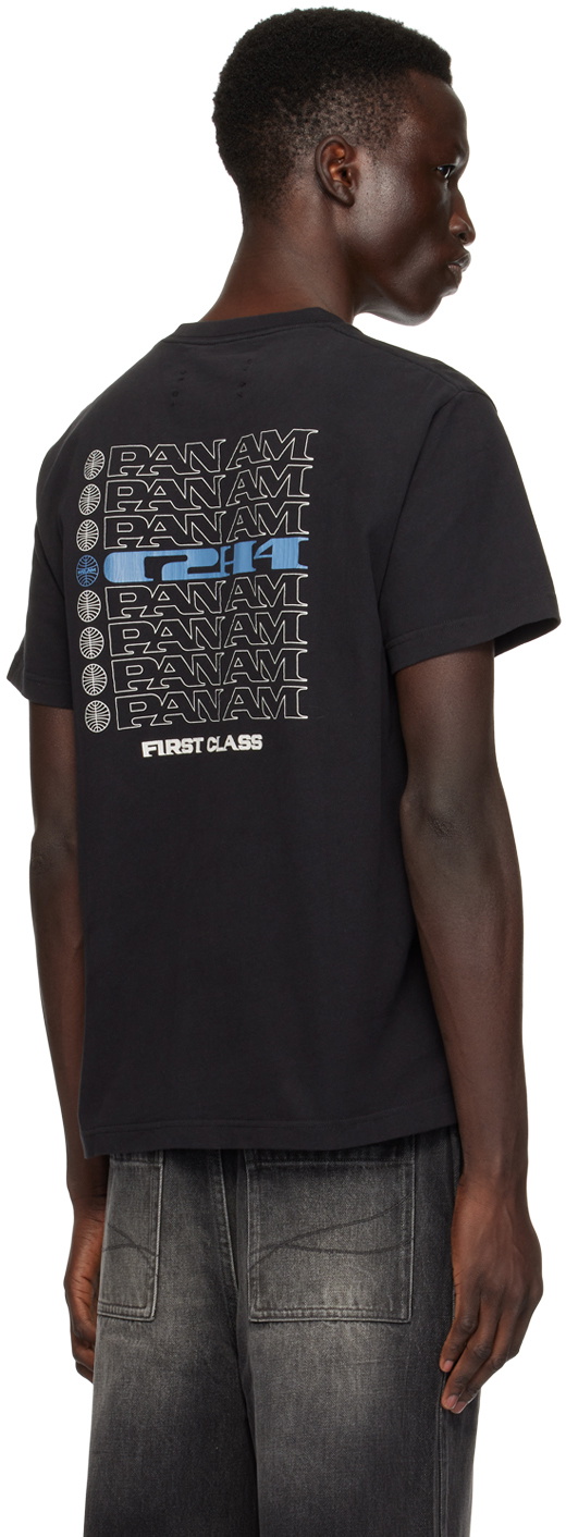 C2H4 Black Printed T-Shirt