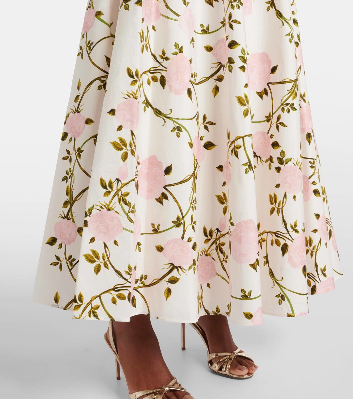 Giambattista Valli One-shoulder ruffled cotton cocktail dress