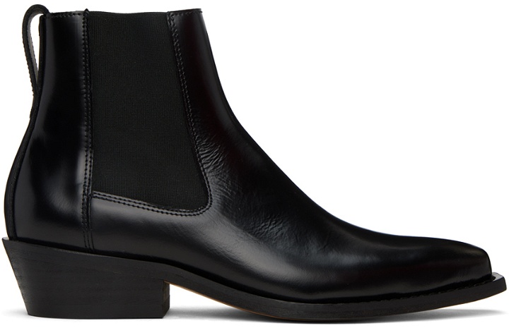 Photo: Our Legacy Black Cyphre Chelsea Boots