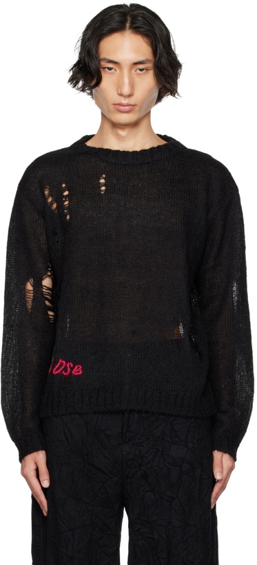 Photo: Andersson Bell Black Distressed Sweater