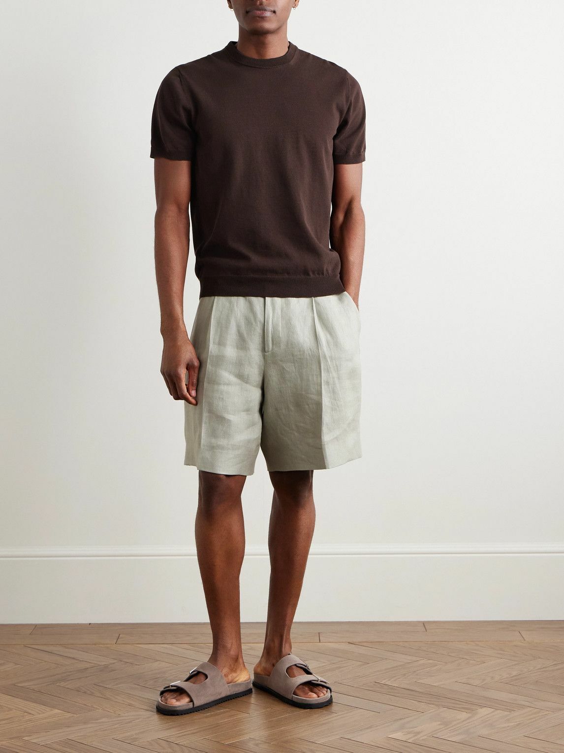Incotex - Zanone Cotton T-Shirt - Brown