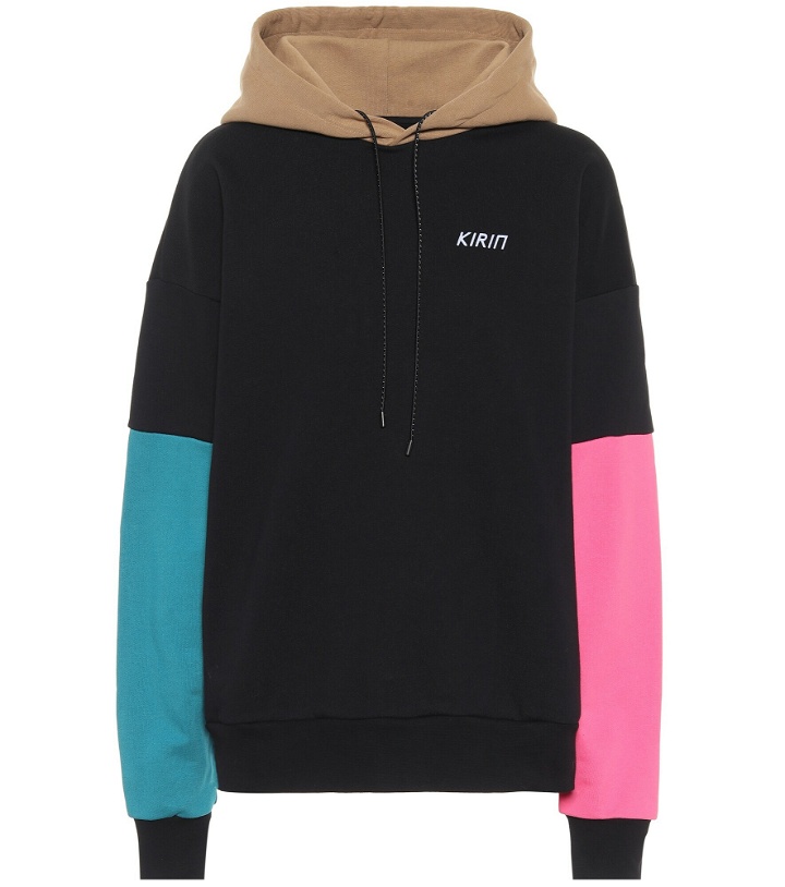 Photo: Kirin - Colorblocked cotton hoodie