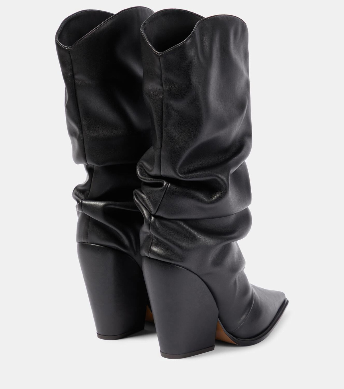 Alexandre Vauthier Faux leather knee-high boots