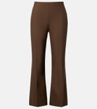 Khaite Walter cropped virgin wool flared pants