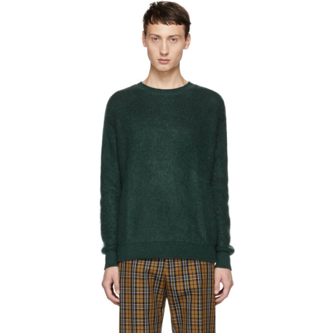 Photo: John Elliott Green Brushed Crewneck Sweater