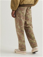 Visvim - Coronel Camouflage-Print Herringbone Wool and Linen-Blend Trousers - Green