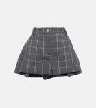 The Mannei Pavlle checked wool-blend shorts