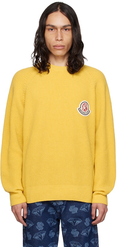Photo: Moncler Genius Moncler Billionaire Boys Club Yellow Sweater