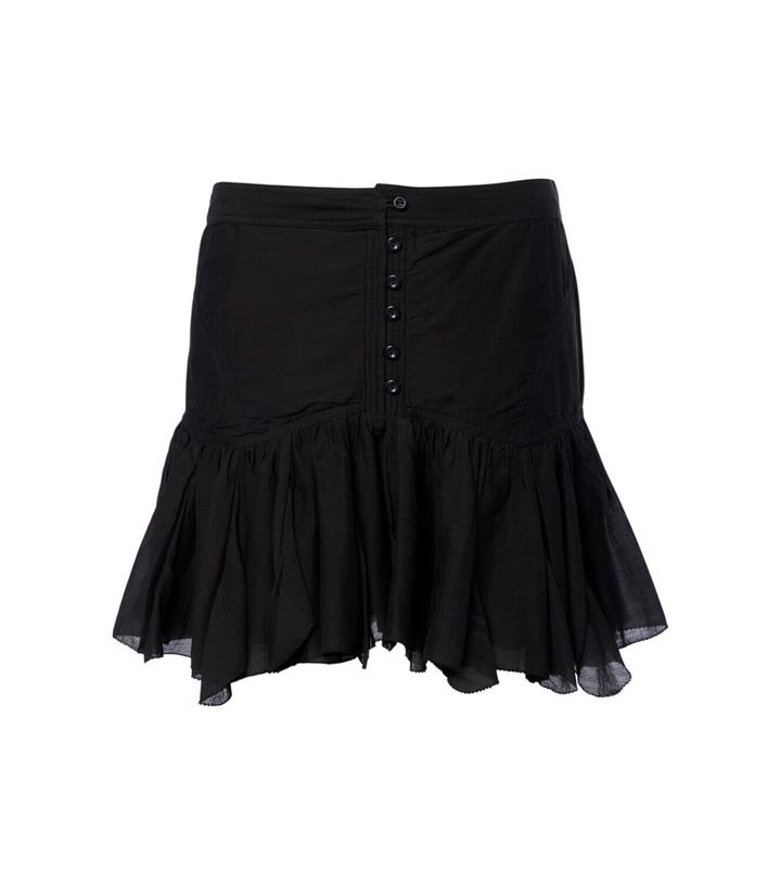 Photo: Marant Etoile Daneen ruffled cotton-blend miniskirt