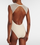 Eres Unique mesh-trimmed jersey bodysuit