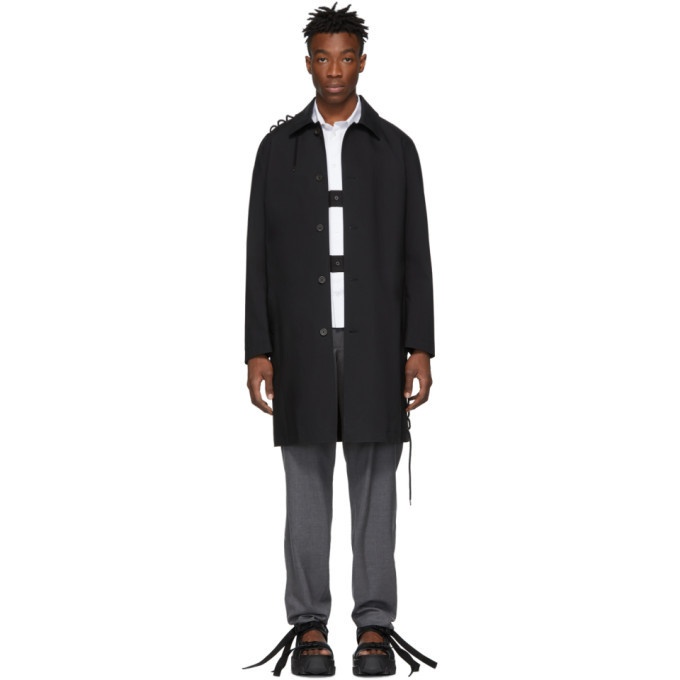 Photo: Craig Green Black Laced Long Trench Coat