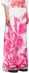Gerrit Jacob White Airbrushed Track Pants