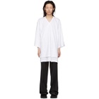 Sasquatchfabrix. White Oriental Three-Quarter Sleeve T-Shirt