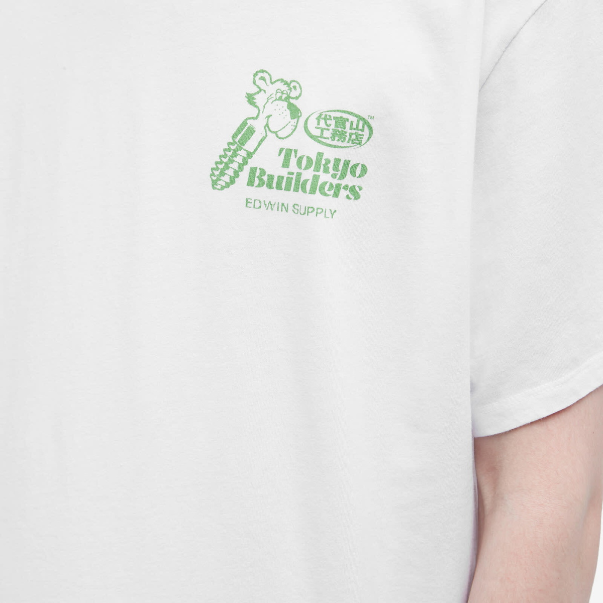 Tシャツ・カットソー EDWIN Men T-shirt White I035035 0267 Edwin Men's Therapy T-Shirt in White Edwin