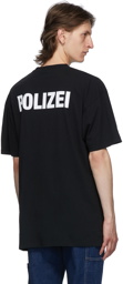 VETEMENTS Black 'Polizei' T-Shirt