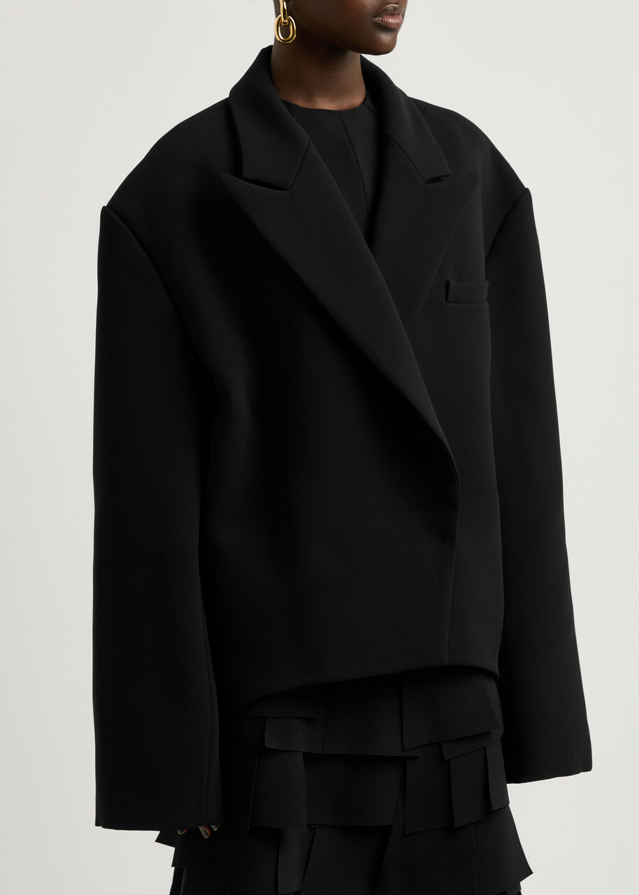 A.W.A.K.E Mode Crepe Blazer Black
