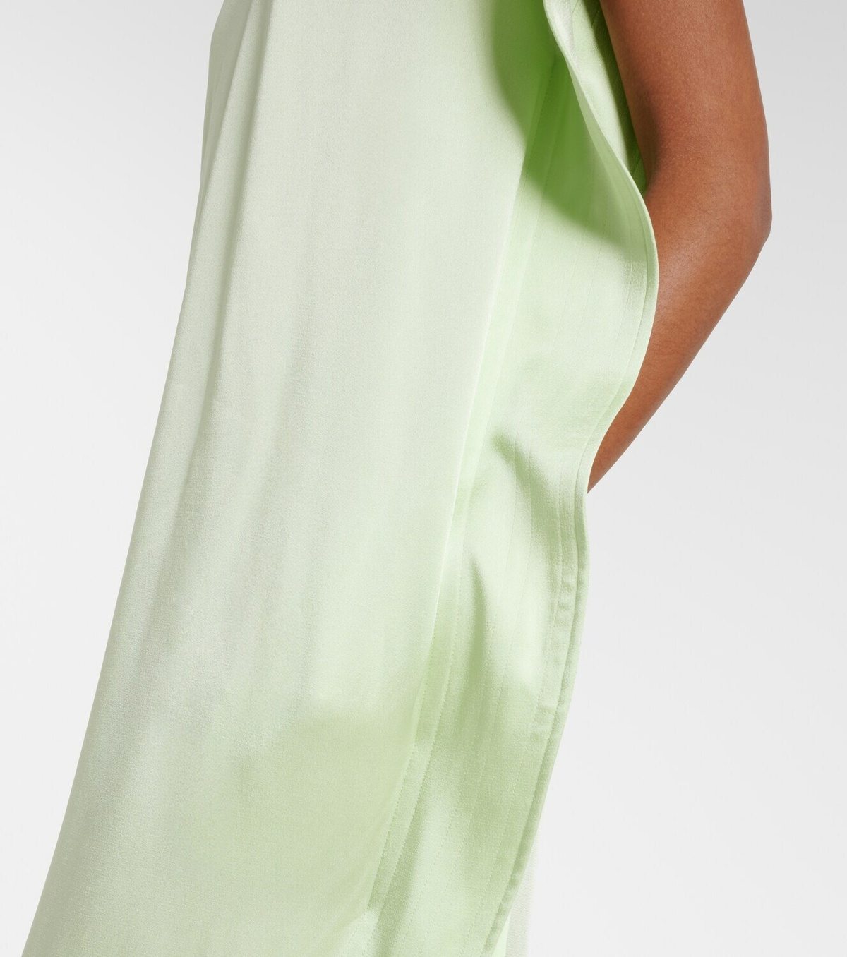 Stella McCartney Envers asymmetric satin cocktail dress