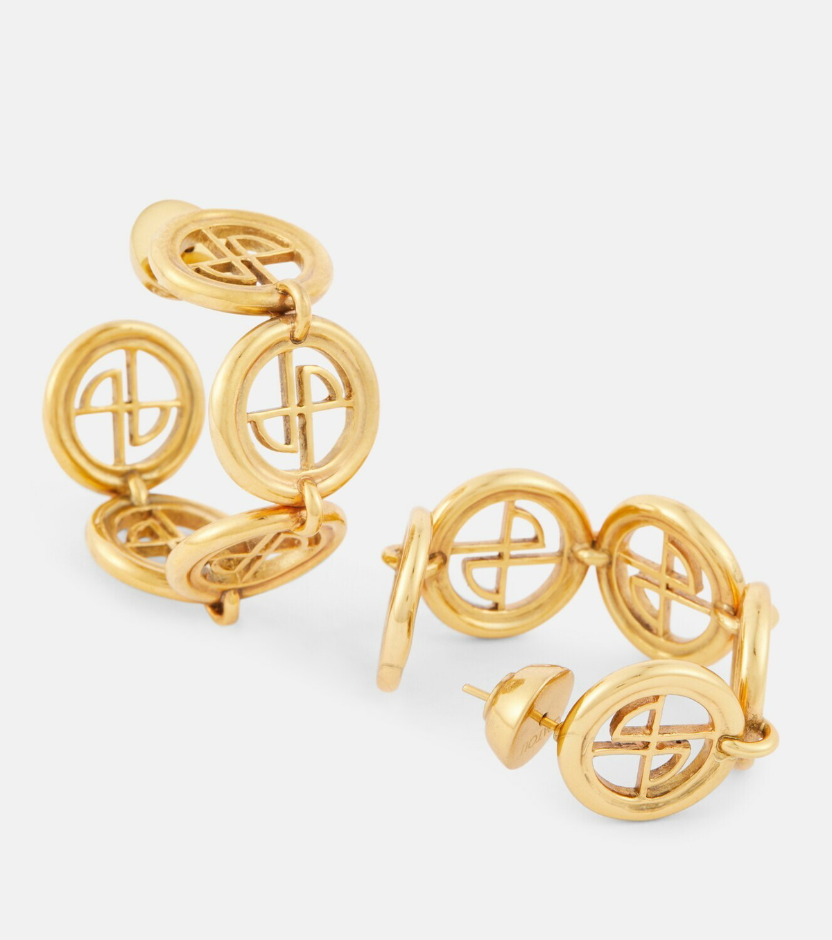 Patou Logo hoop earrings