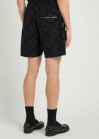 Casablanca Logo-monogrammed Terry Shorts Black