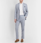 Canali - Kei Slim-Fit Linen and Wool-Blend Suit Trousers - Blue