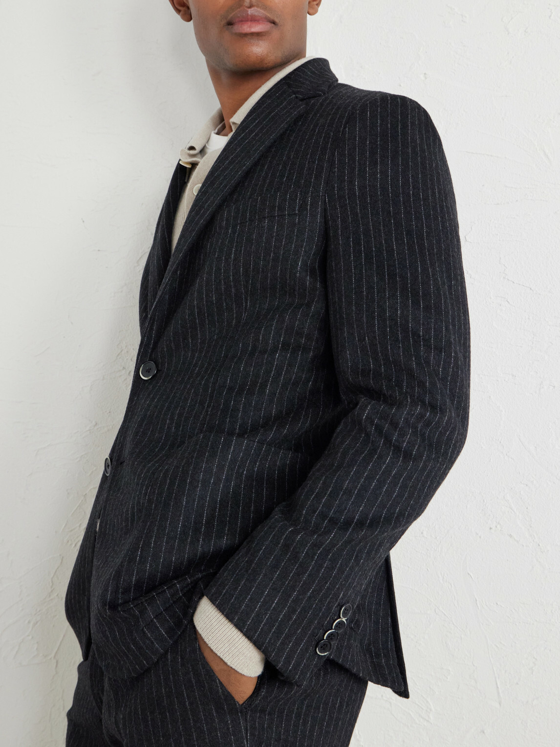 Barena - Pinstriped Wool-Blend Blazer - Gray