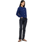 TOTEME Navy High Slim Denim Jeans