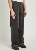 Oliver Spencer Orsman Corduroy Wide-leg Trousers Dark Grey