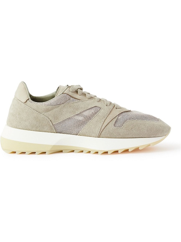 Photo: Fear of God - Panelled Suede and Mesh Sneakers - Gray