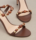 Gianvito Rossi Pandawa beaded leather sandals