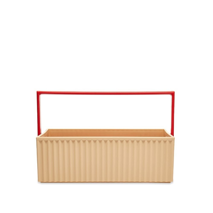 Photo: Hachiman Omnioffre Stacking Storage Box - Small in Coffee/Red