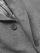 Herno - Convertible Padded Wool-Blend and Quilted Shell Coat - Gray