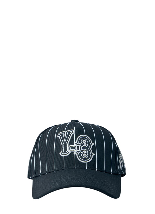 Photo: Y-3 Pinstripe Logo Baseball Cap