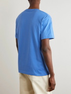 DIME - Liquid Metal Logo-Print Cotton-Jersey T-Shirt - Blue