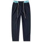 Palm Angels Men's Belted Track Pant in Light Blue