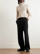 AMI PARIS - Straight-Leg Woven Trousers - Black