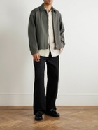 ATON - Wool-Twill Harrington Jacket - Green