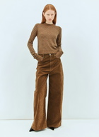 Sportmax Flocked Denim Pants