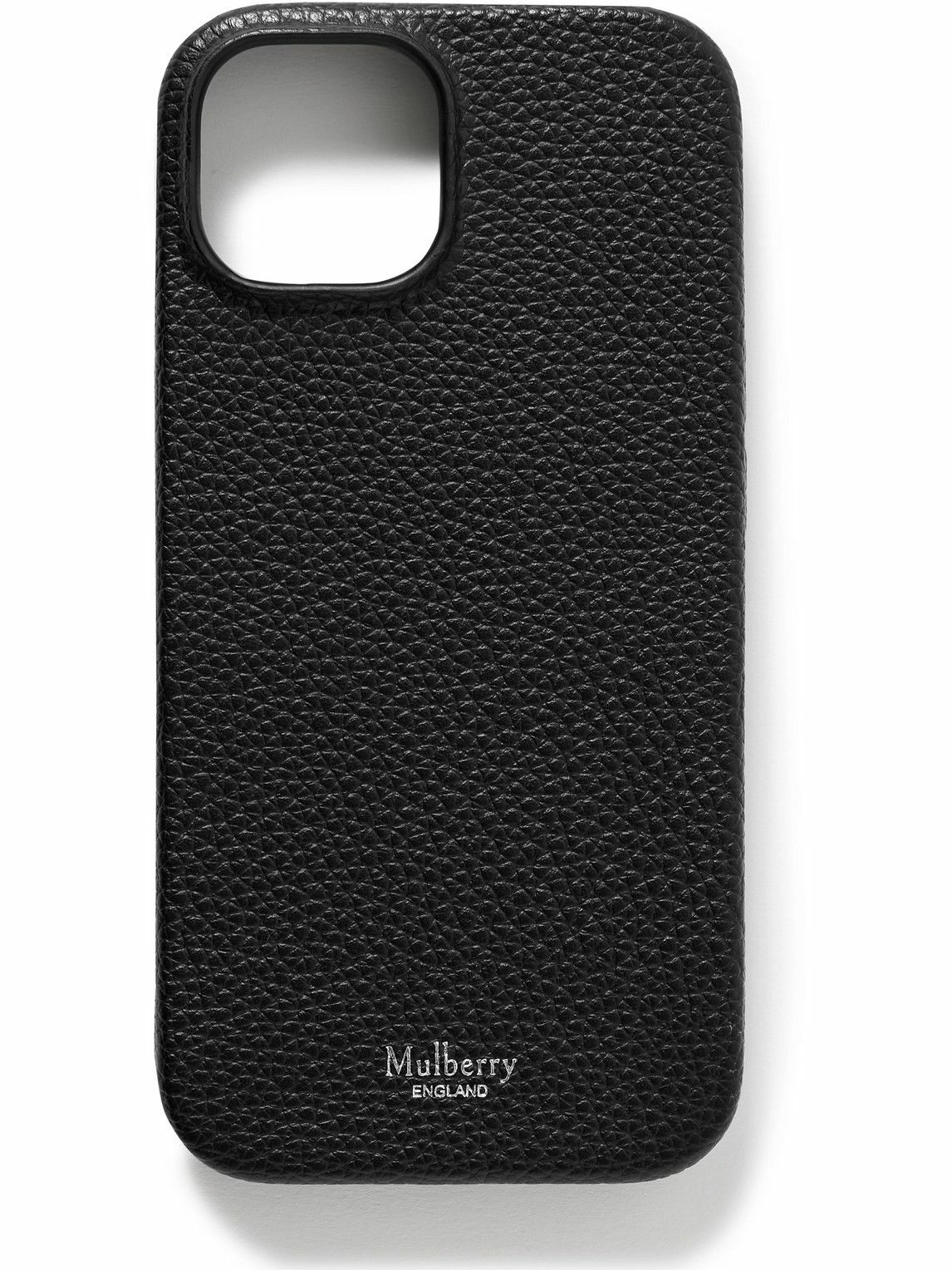 Mulberry Full Grain Leather Iphone 15 Case Mulberry 0887