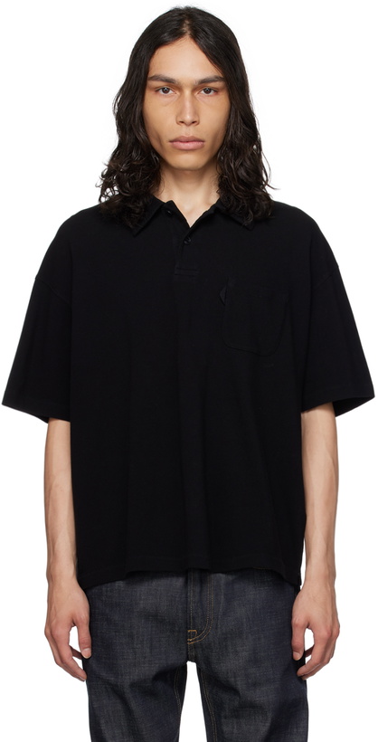 Photo: YMC Black Locker Loop Polo