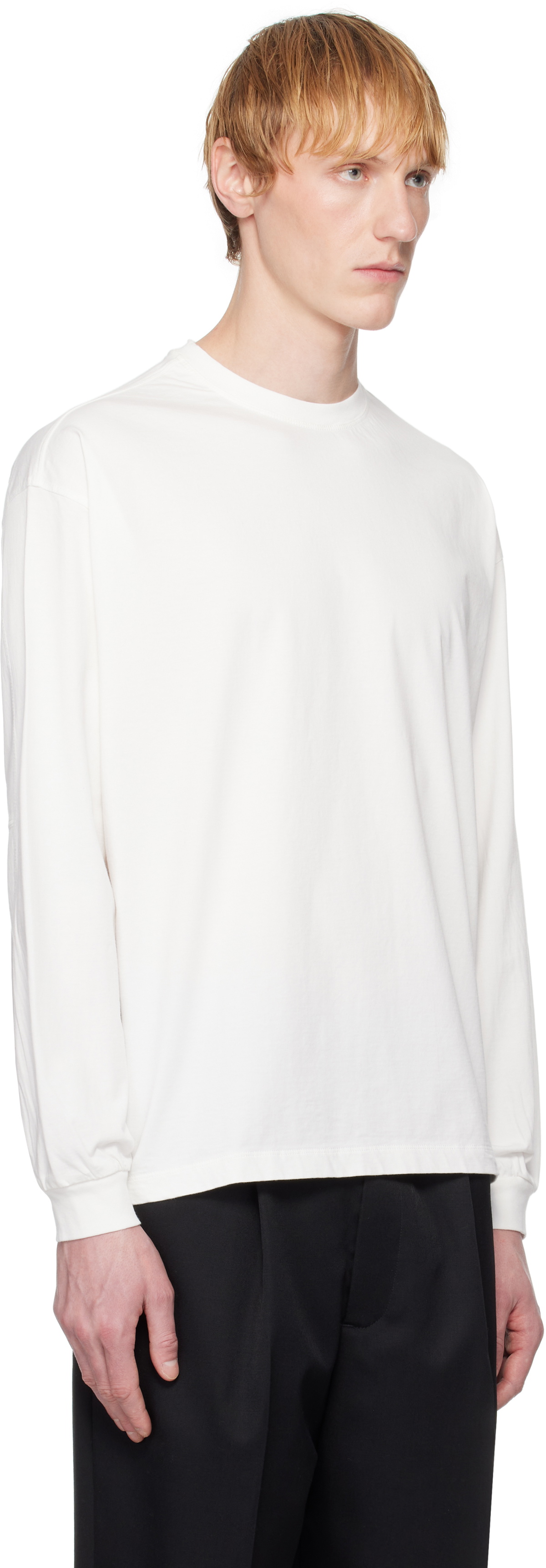 YOKE White Recycled Suvin Cotton Jersey T-shirt