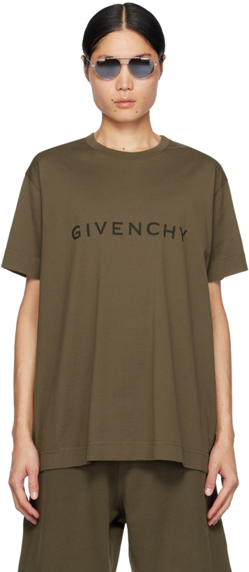 Photo: Givenchy Khaki Archetype T-Shirt