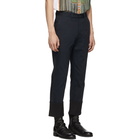 Loewe Navy Turn Up Chino Trousers