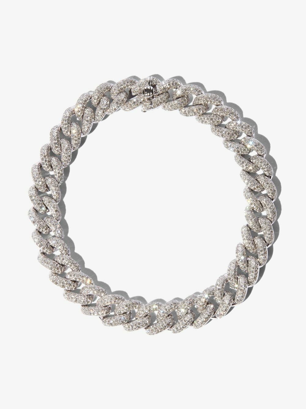 SHAY 18K White Gold 8 Inch Pavé Diamond Bracelet