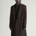 Our Legacy Men's Issue Wool Extended Whale Coat in Deep Pangoa