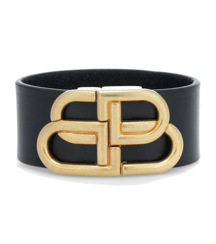 Photo: Balenciaga - BB leather bracelet