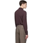 Ermenegildo Zegna Purple Wool Long Sleeve Polo