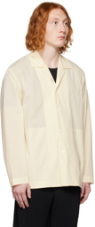 Homme Plissé Issey Miyake Off-White Button Shirt