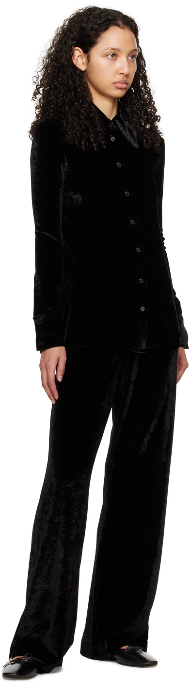 Aeyde Black Delfina Ballerina Flats